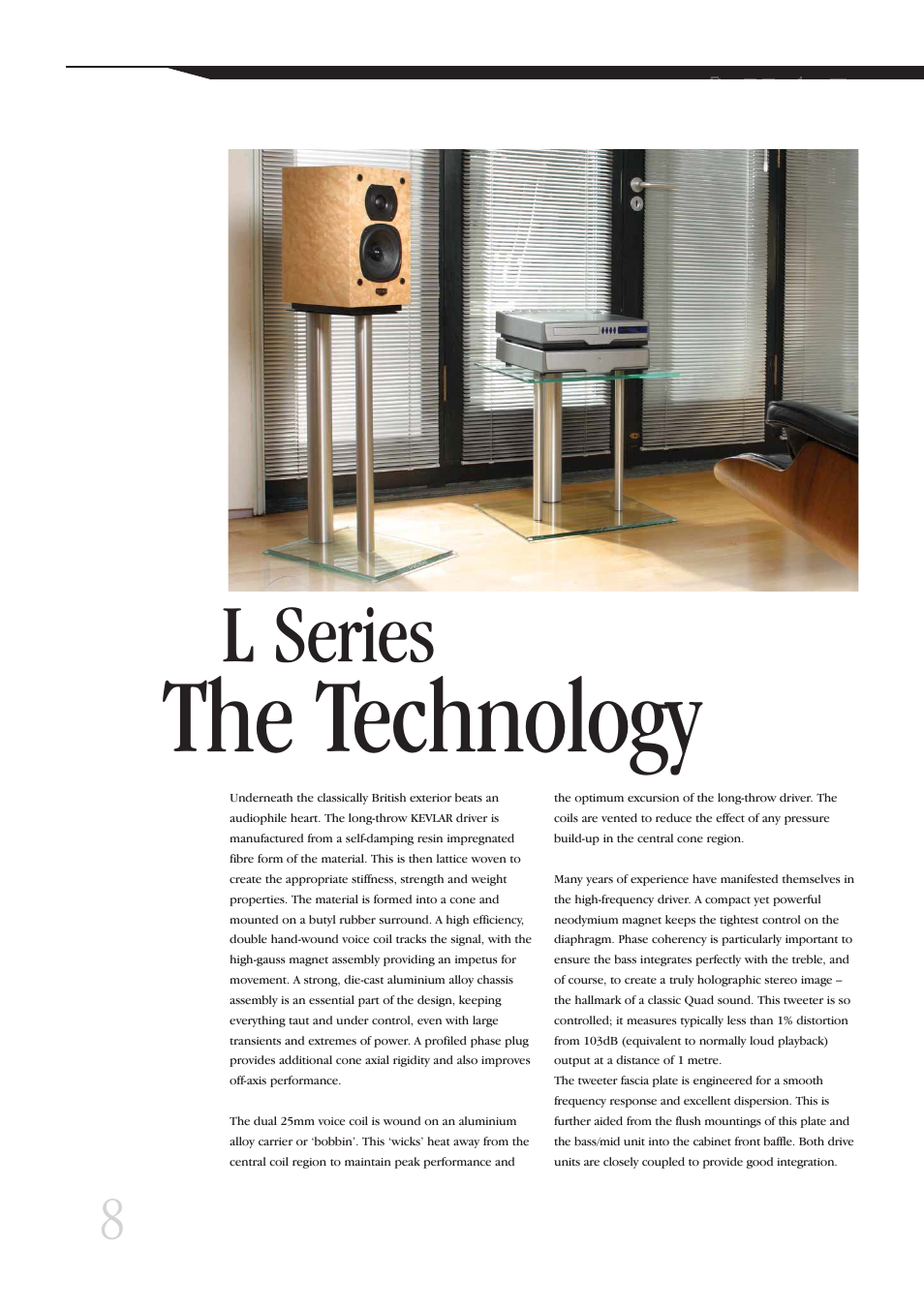 The technology, L series | QUAD Floorstanding Speaker L Series User Manual | Page 8 / 12