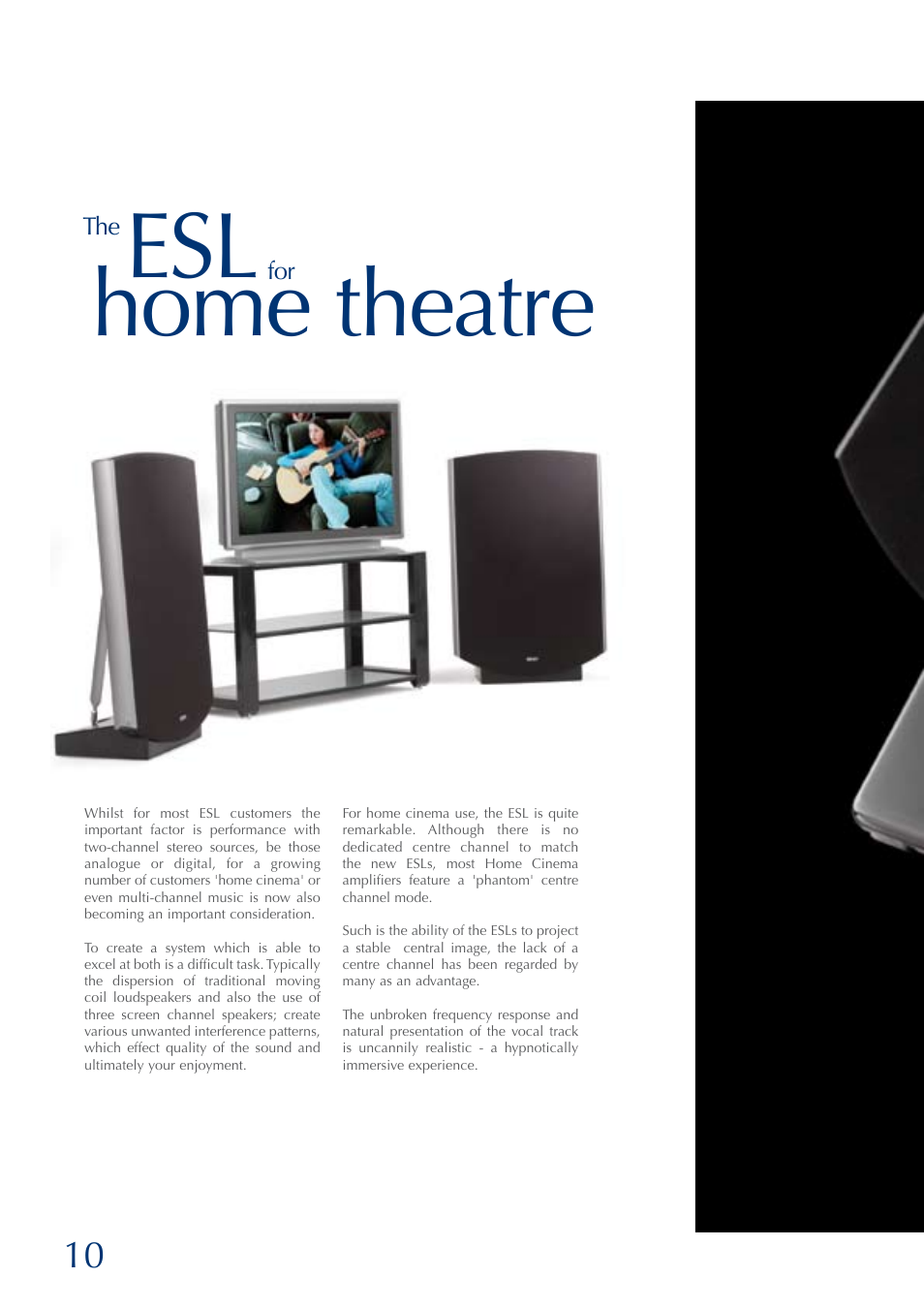 Home theatre | QUAD ESL 2805 User Manual | Page 10 / 20