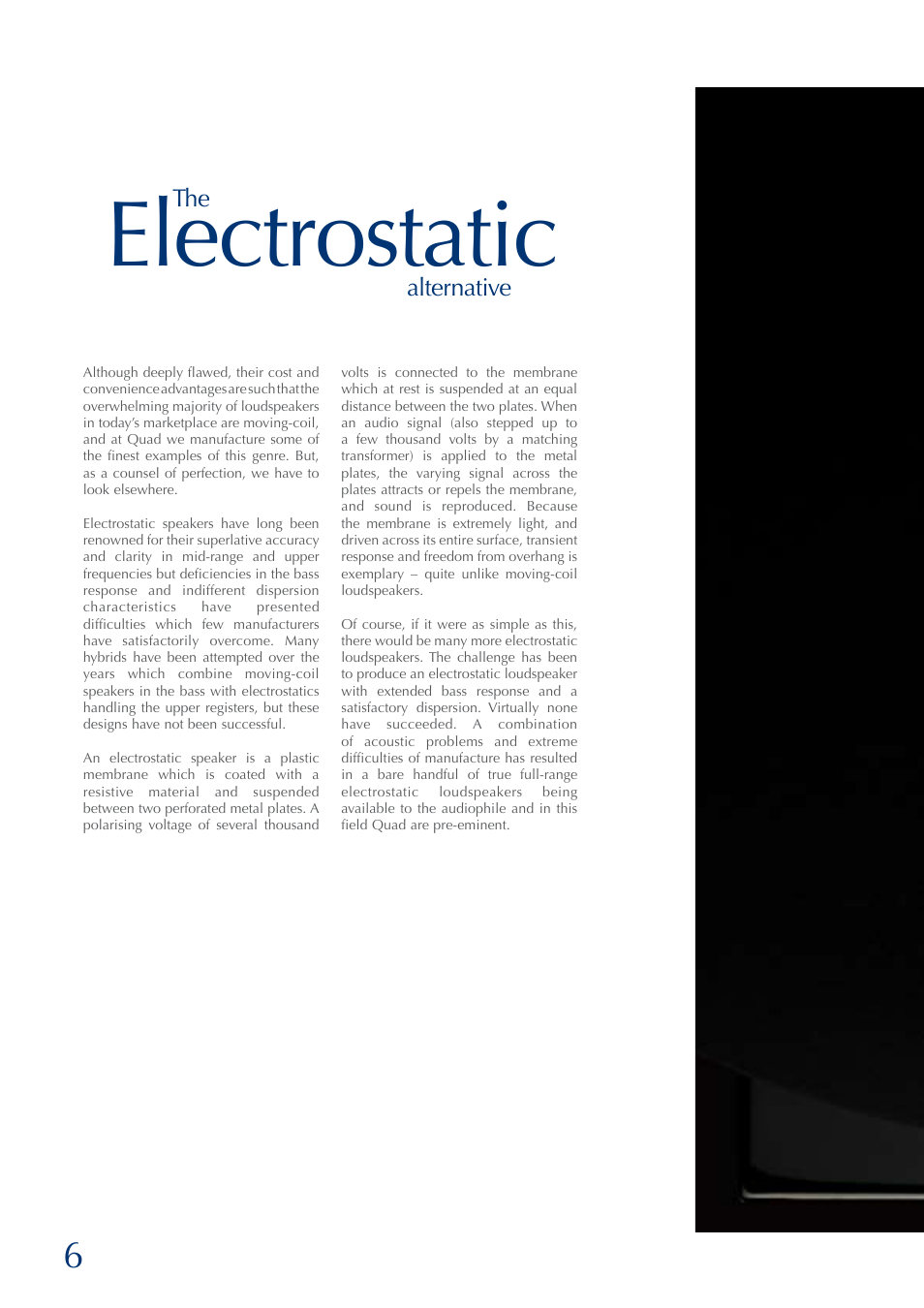 Electrostatic | QUAD ESL 2805 User Manual | Page 6 / 20