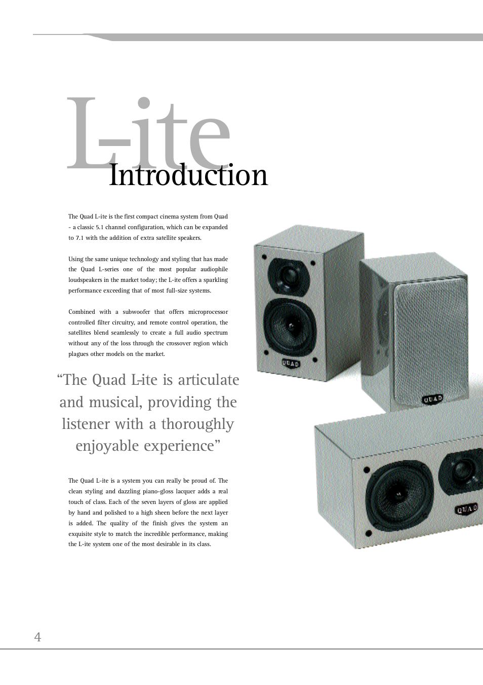 I t e | QUAD L-ite Satellite User Manual | Page 4 / 12