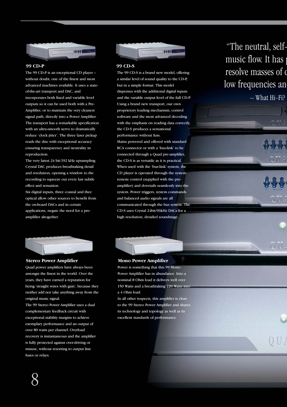 What hi-fi? s | QUAD 99 Series User Manual | Page 8 / 12