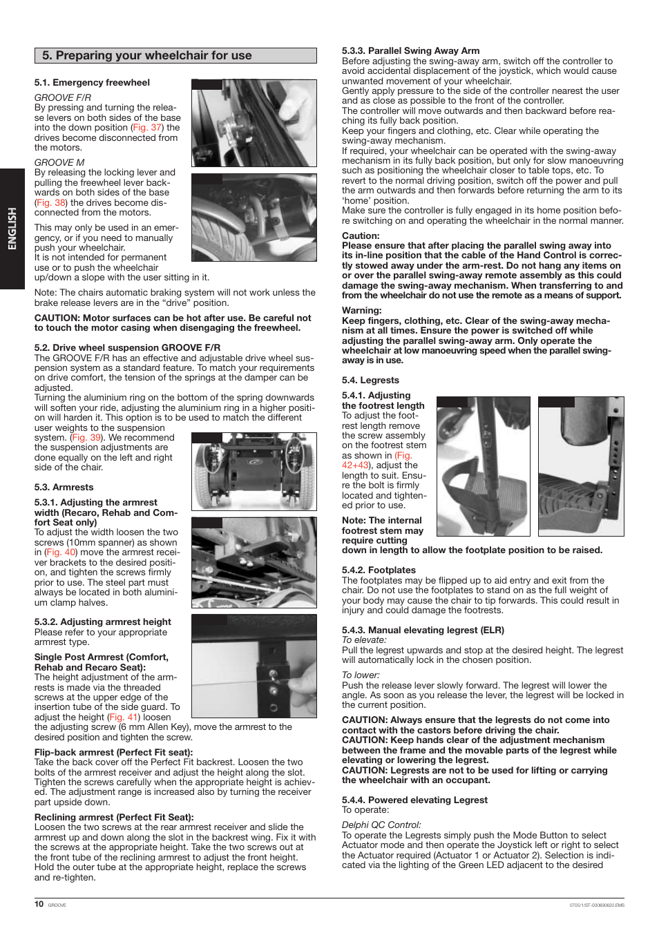 Preparing your wheelchair for use | Quickie Mfg. Wheelchair User Manual | Page 10 / 28
