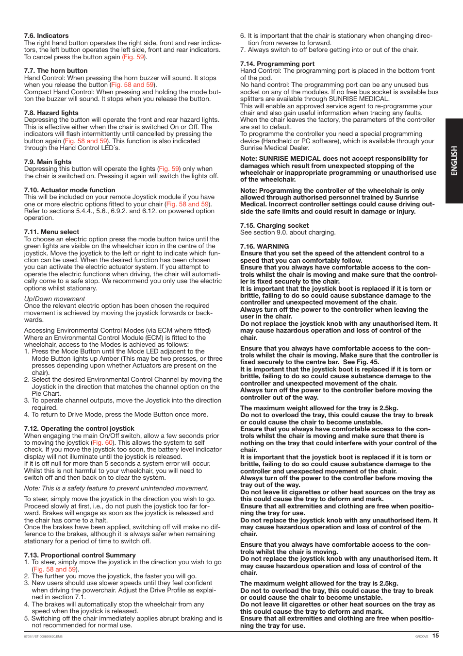 Quickie Mfg. Wheelchair User Manual | Page 15 / 28