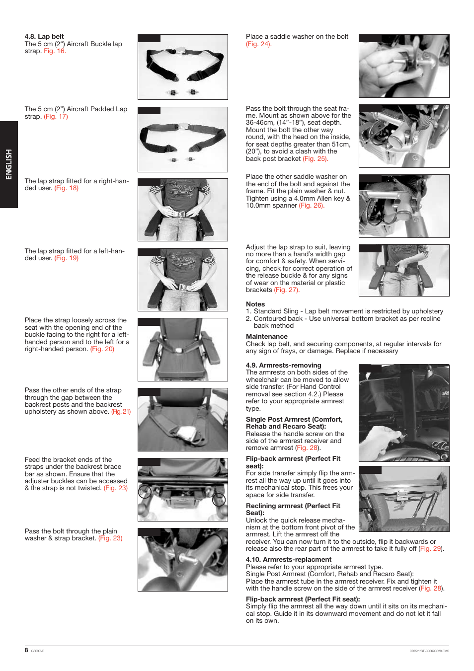 Quickie Mfg. Wheelchair User Manual | Page 8 / 28