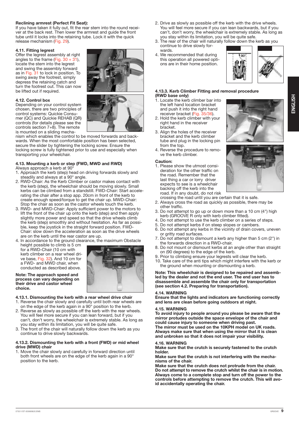 Quickie Mfg. Wheelchair User Manual | Page 9 / 28