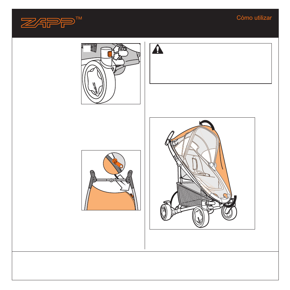 Advertencia – suffocation hazard | Quinny 01474 User Manual | Page 17 / 22