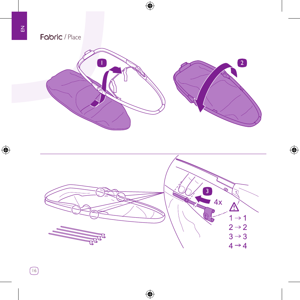 Fabric | Quinny Zapp Xtra DRU1042 User Manual | Page 16 / 28