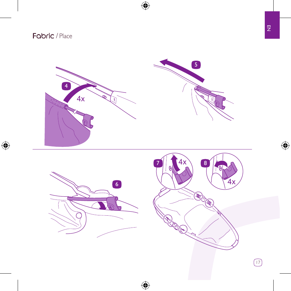 Fabric | Quinny Zapp Xtra DRU1042 User Manual | Page 17 / 28