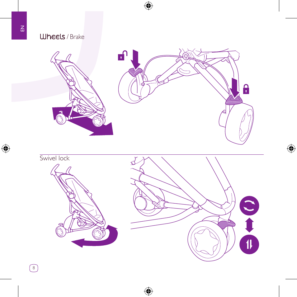 Wheels | Quinny Zapp Xtra DRU1042 User Manual | Page 8 / 28