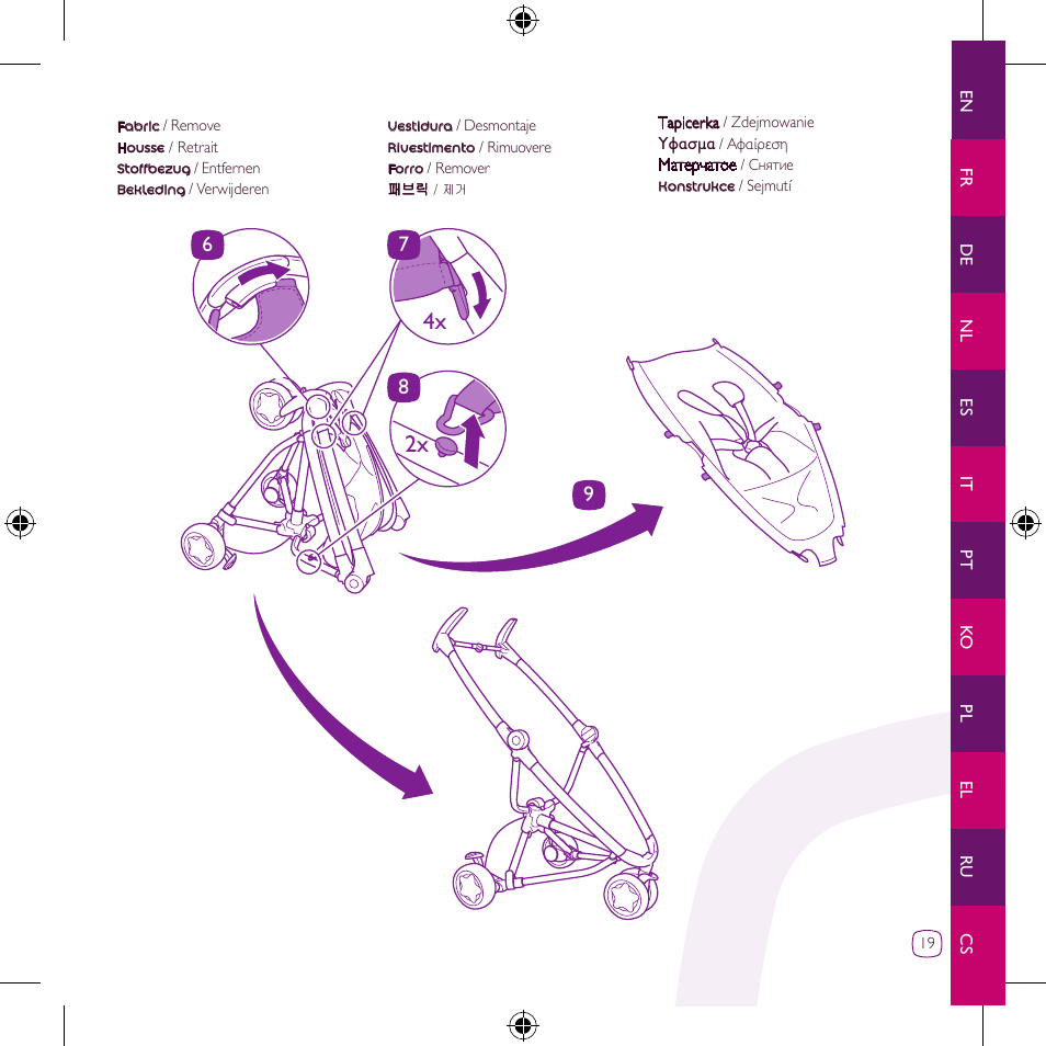 4x 2x | Quinny Zapp User Manual | Page 19 / 62
