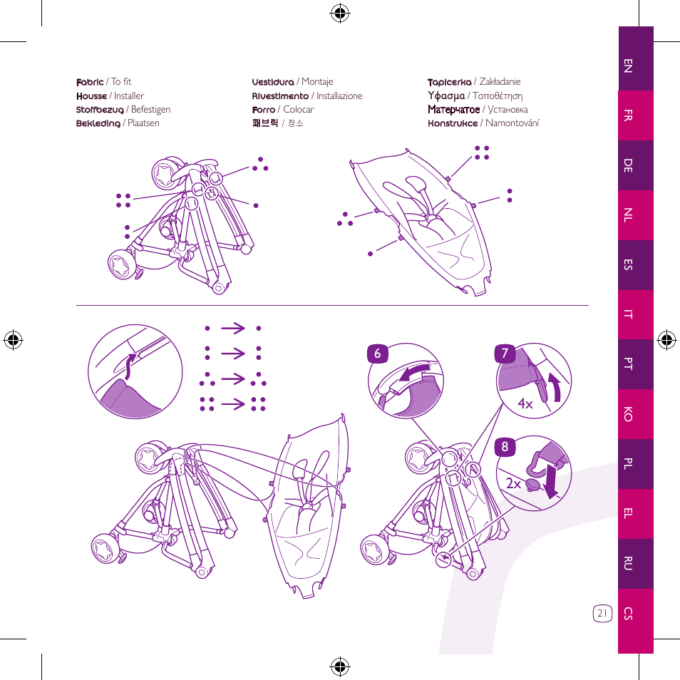 4x 2x | Quinny Zapp User Manual | Page 21 / 62