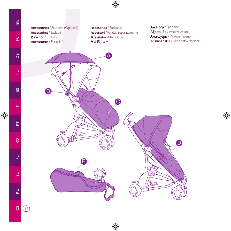 Ce d b a | Quinny Zapp User Manual | Page 22 / 62