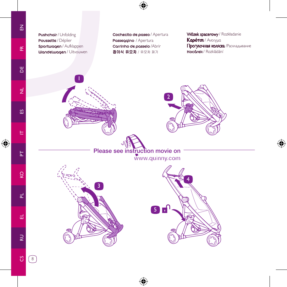 Quinny Zapp User Manual | Page 8 / 62