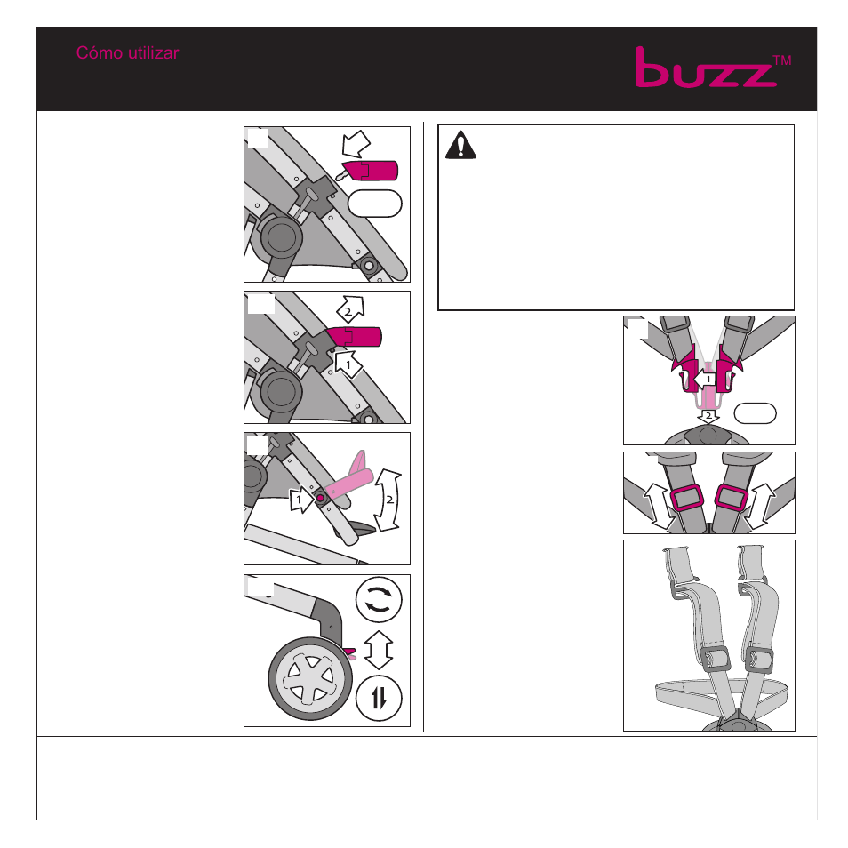 Advertencia | Quinny Buzz Stroller User Manual | Page 16 / 21