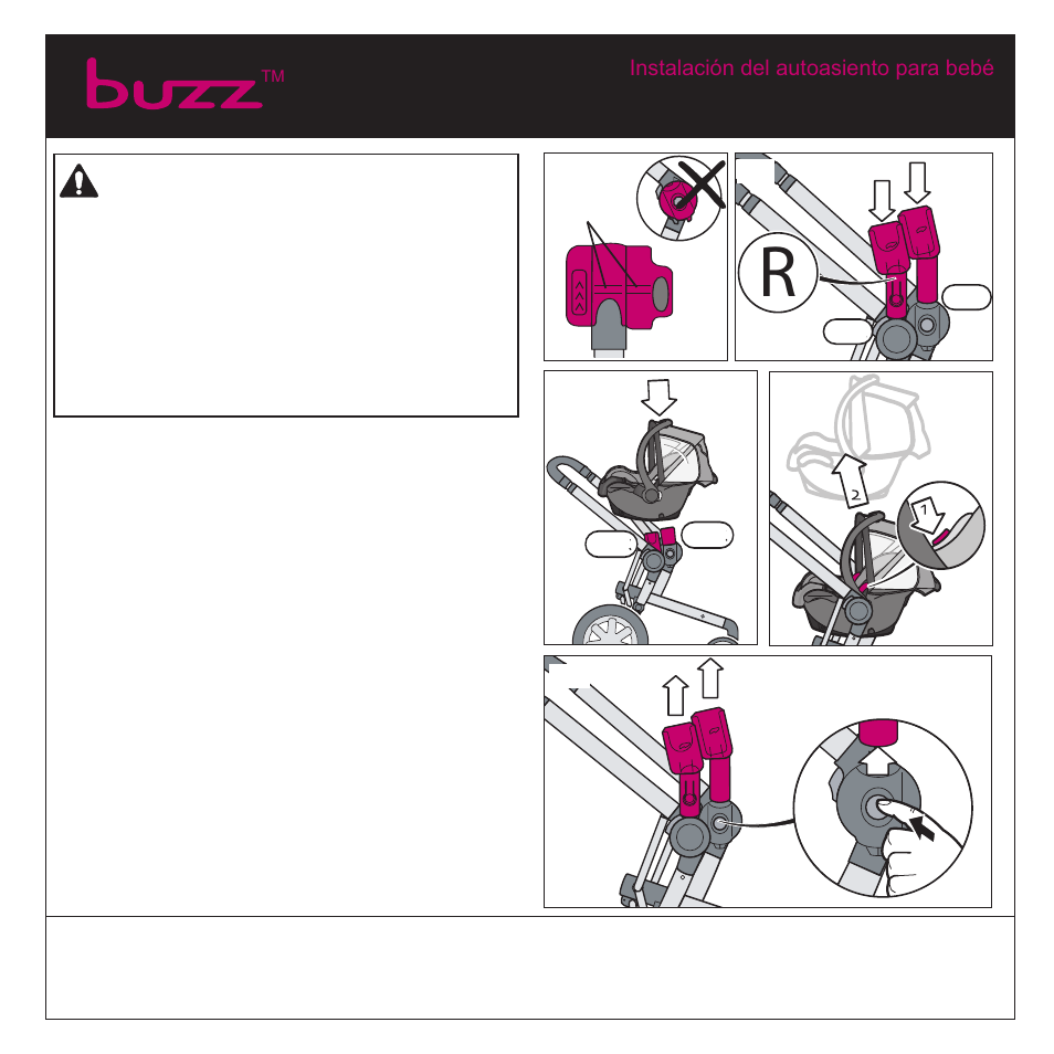 Advertencia | Quinny Buzz Stroller User Manual | Page 19 / 21