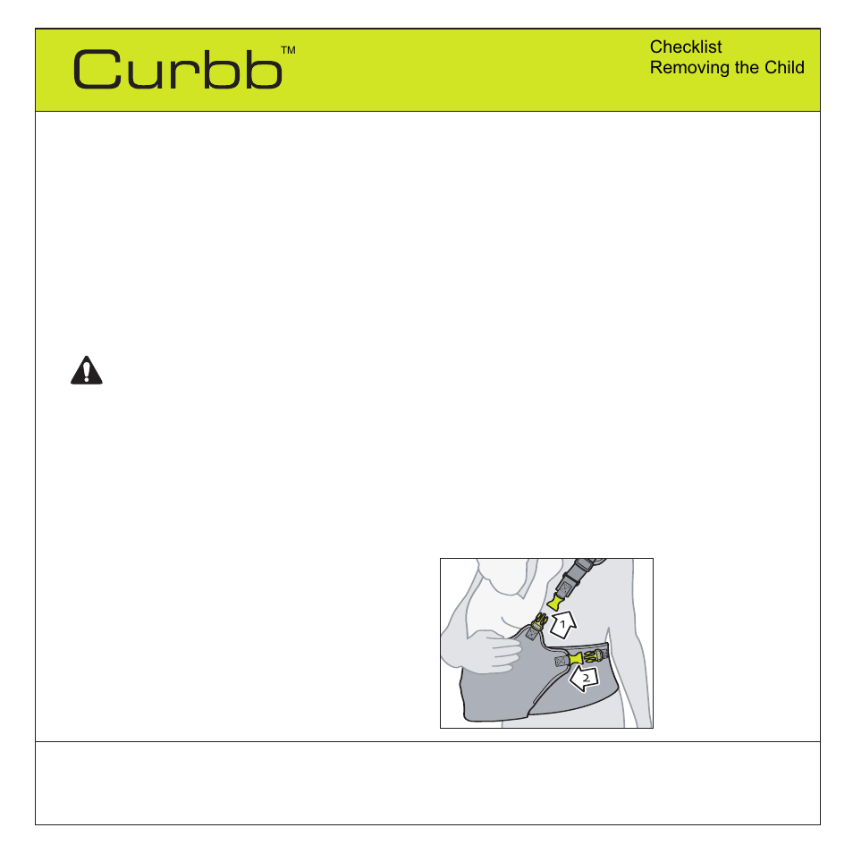 Warning – fall hazard | Quinny TM 06620 Curbb User Manual | Page 7 / 17