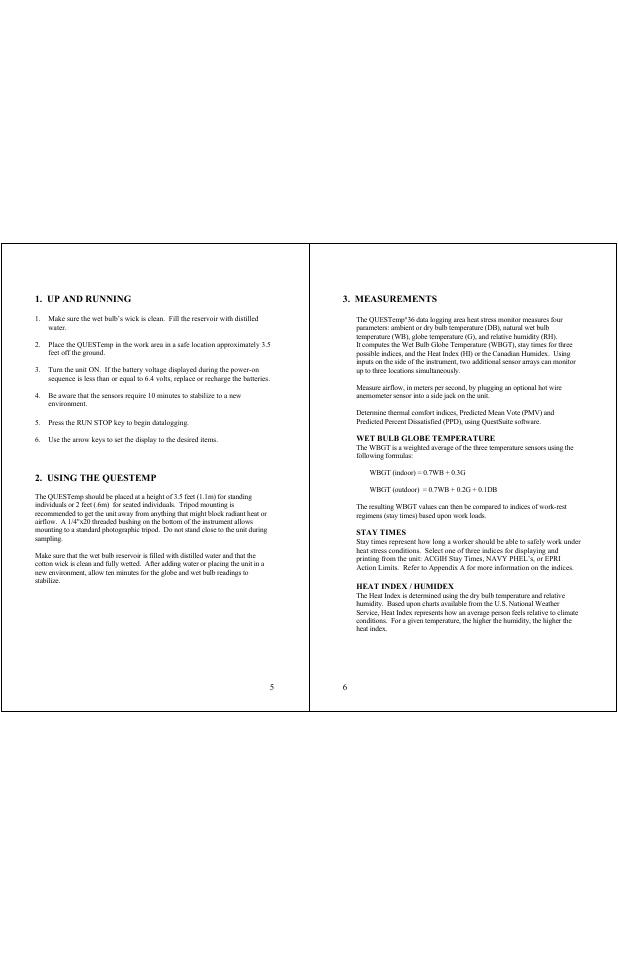 Quest Diagnostics QUESTEMP 36 User Manual | Page 3 / 14