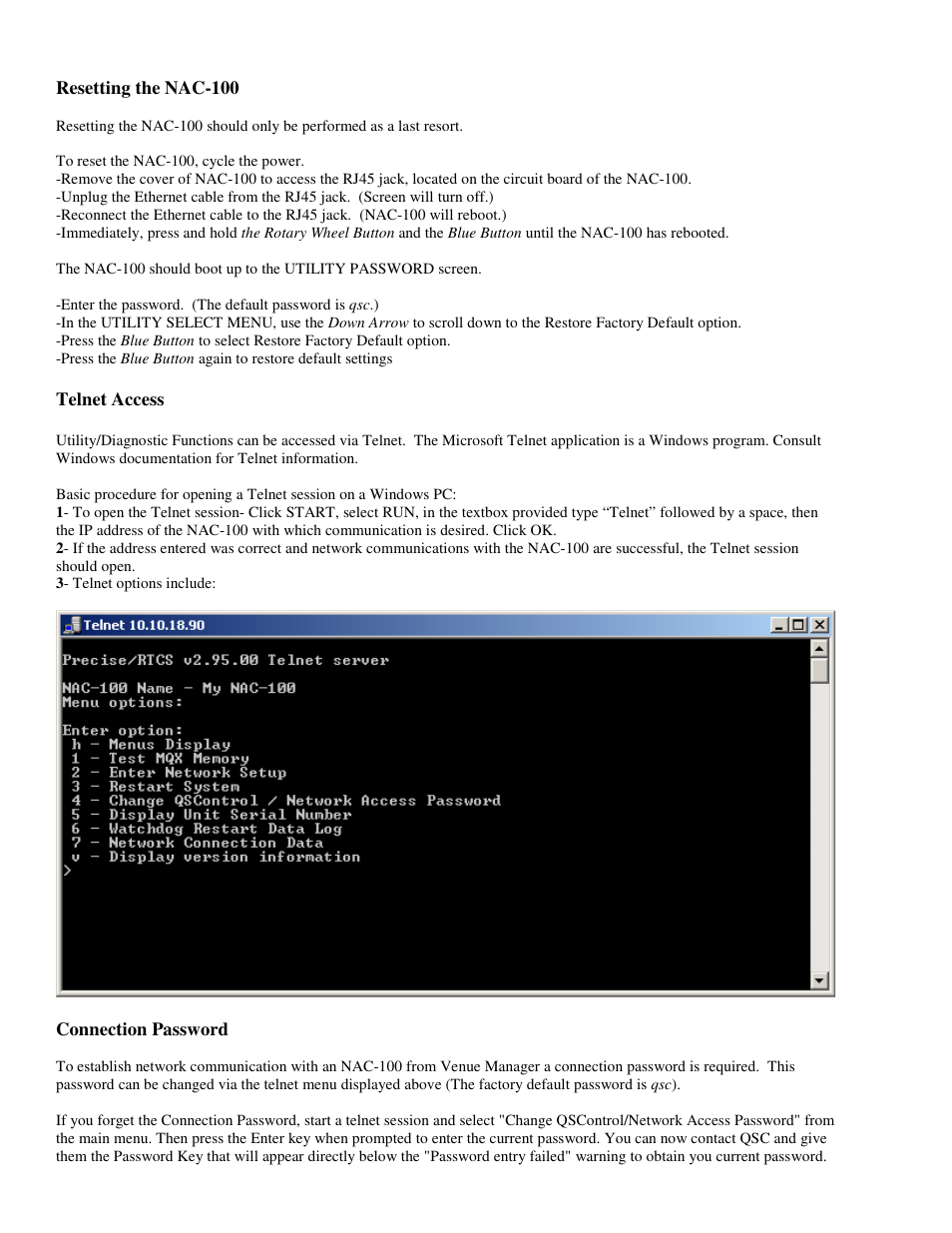 QSC Audio NAC-100-BK User Manual | Page 18 / 20