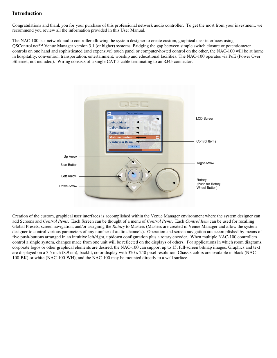 QSC Audio NAC-100-BK User Manual | Page 3 / 20