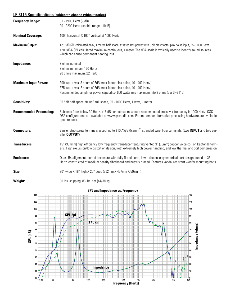 QSC Audio SC-312X User Manual | Page 9 / 26