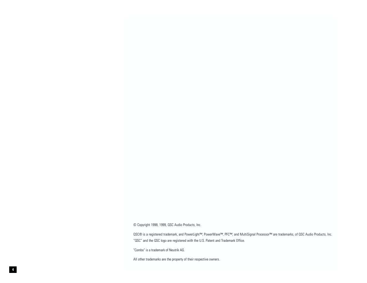 QSC Audio M PL-9.0PFC User Manual | Page 5 / 28