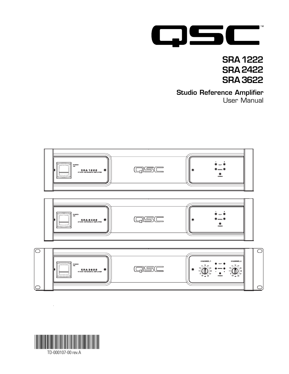 QSC Audio SRA 2422 User Manual | 40 pages