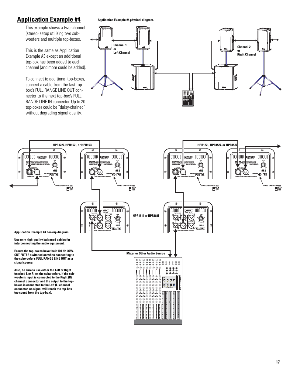 Application example #4 | QSC Audio HPR122i User Manual | Page 17 / 116