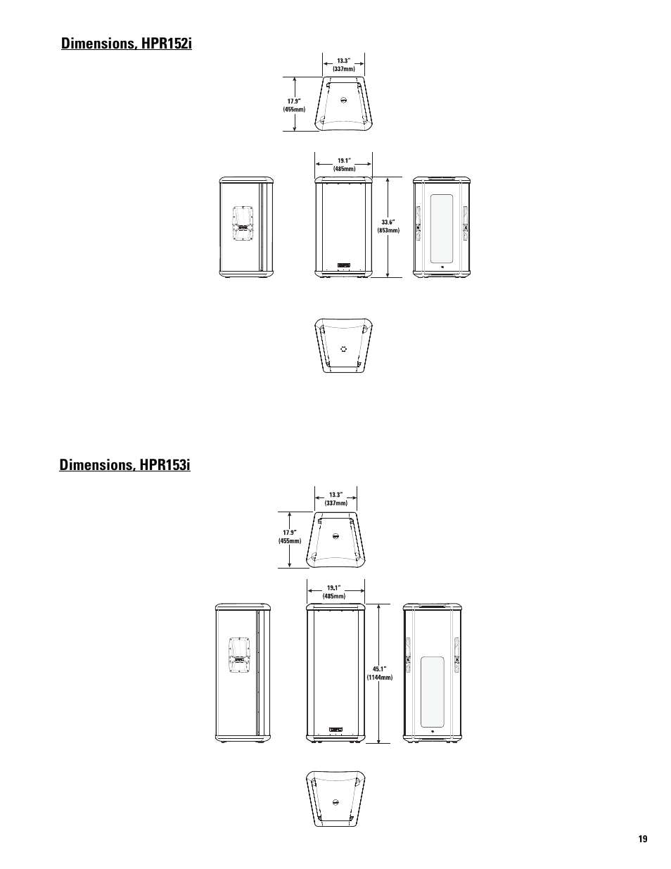 QSC Audio HPR122i User Manual | Page 19 / 116