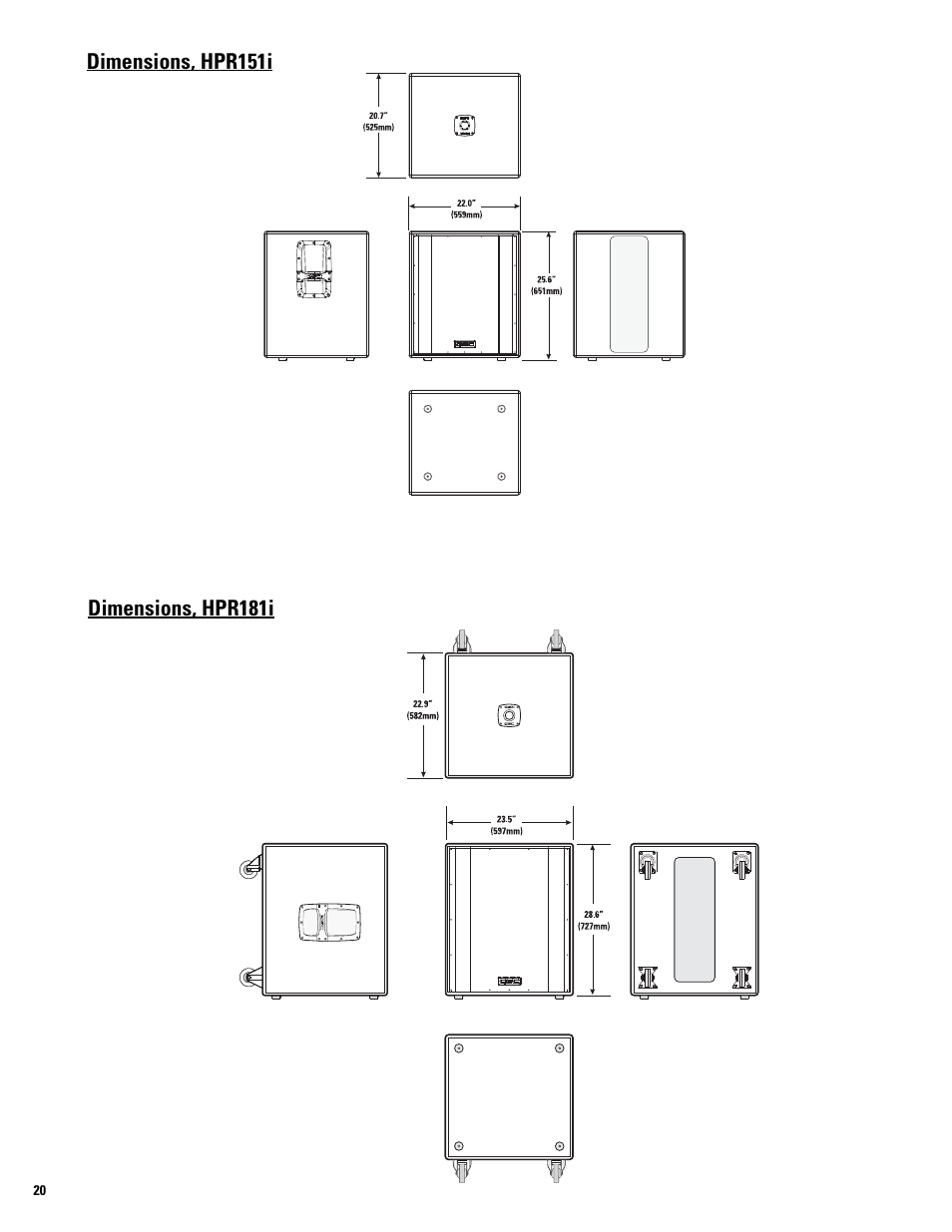 QSC Audio HPR122i User Manual | Page 20 / 116