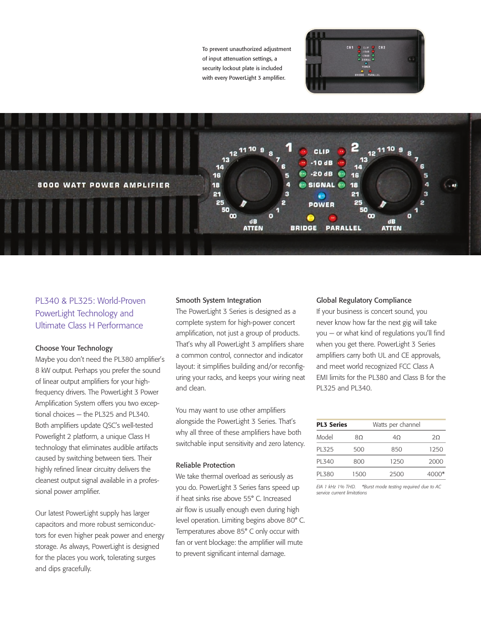 QSC Audio 3 Series User Manual | Page 5 / 8