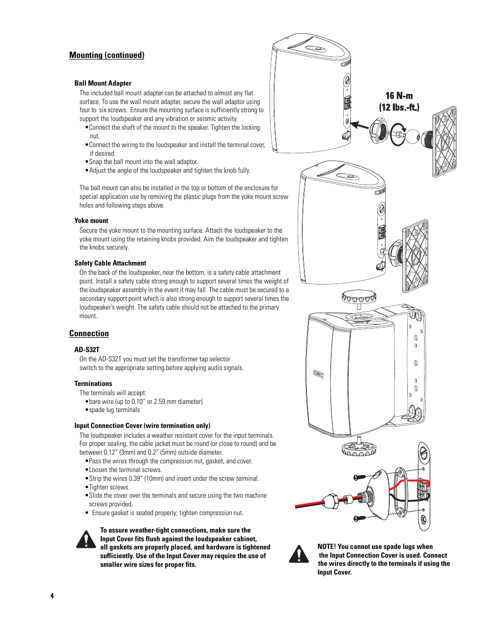 QSC Audio AD-S32T User Manual | Page 4 / 9