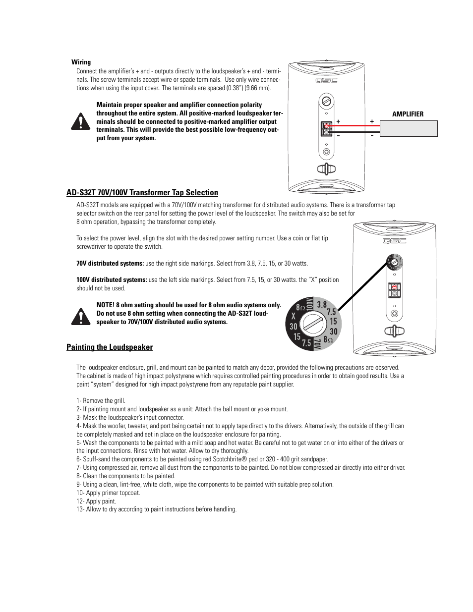 QSC Audio AD-S32T User Manual | Page 5 / 9