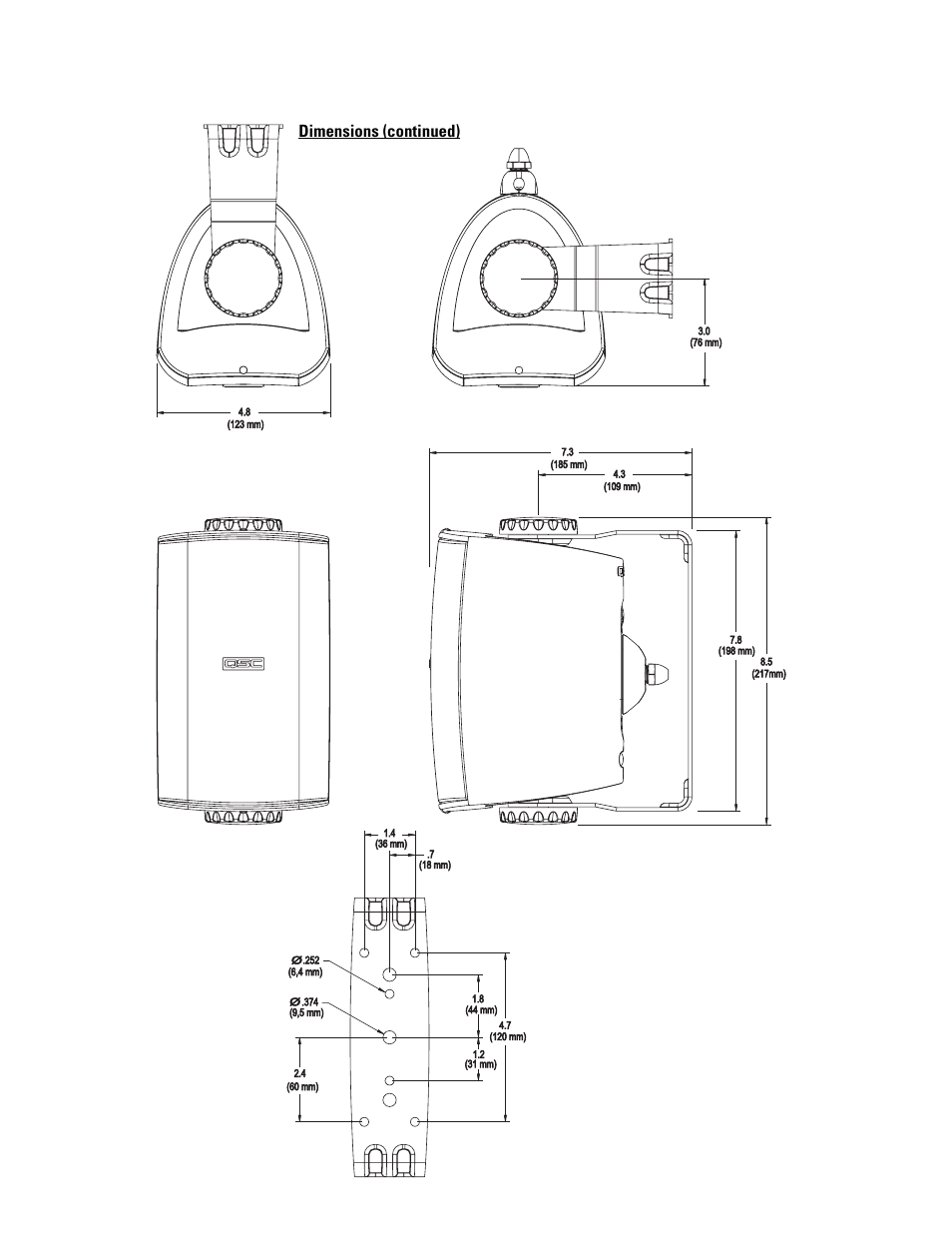 QSC Audio AD-S32T User Manual | Page 8 / 9