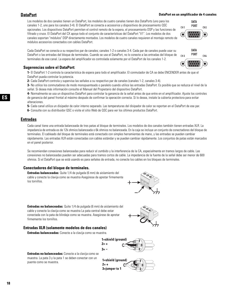 QSC Audio CX502 User Manual | Page 18 / 52