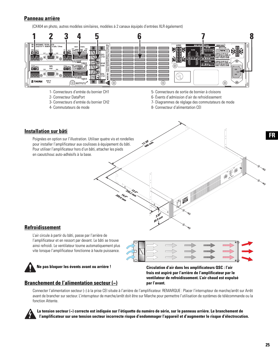 QSC Audio CX502 User Manual | Page 25 / 52