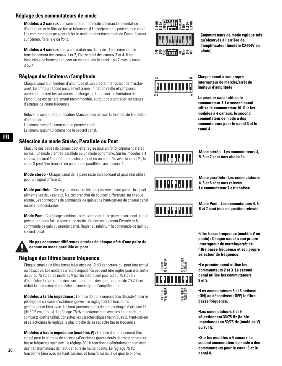 QSC Audio CX502 User Manual | Page 26 / 52