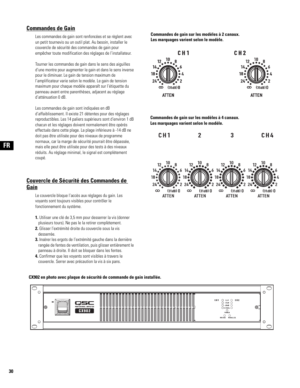QSC Audio CX502 User Manual | Page 30 / 52