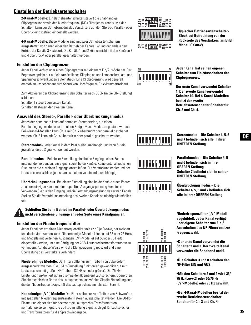 QSC Audio CX502 User Manual | Page 35 / 52