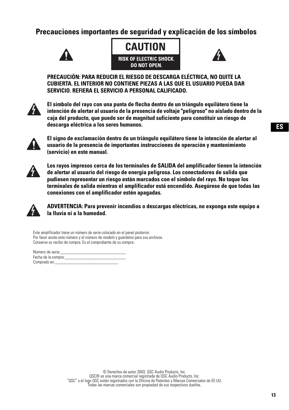 QSC Audio ISA 500Ti User Manual | Page 13 / 56