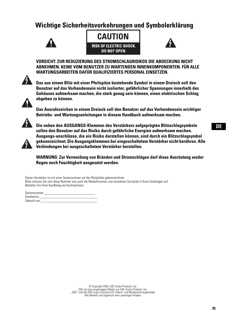 QSC Audio ISA 500Ti User Manual | Page 35 / 56