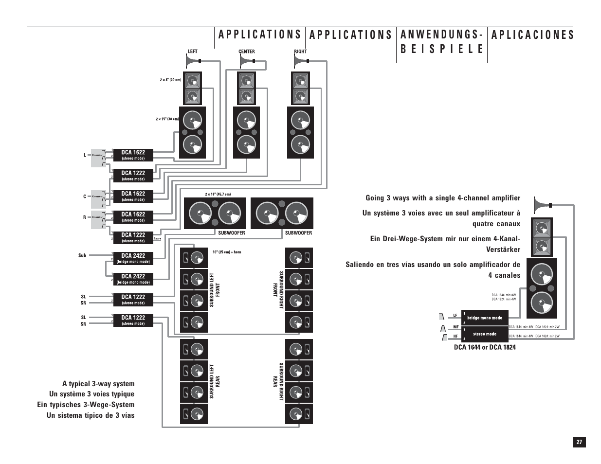 QSC Audio DCA 1222 User Manual | Page 27 / 40