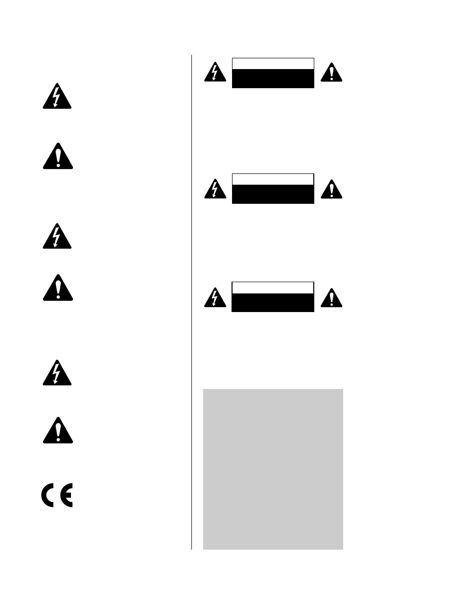 Explanation of graphical symbols, Explication des symboles graphiques, Erklärung der graphischen symbole | Declaration of conformity | QSC Audio CX Series User Manual | Page 3 / 32
