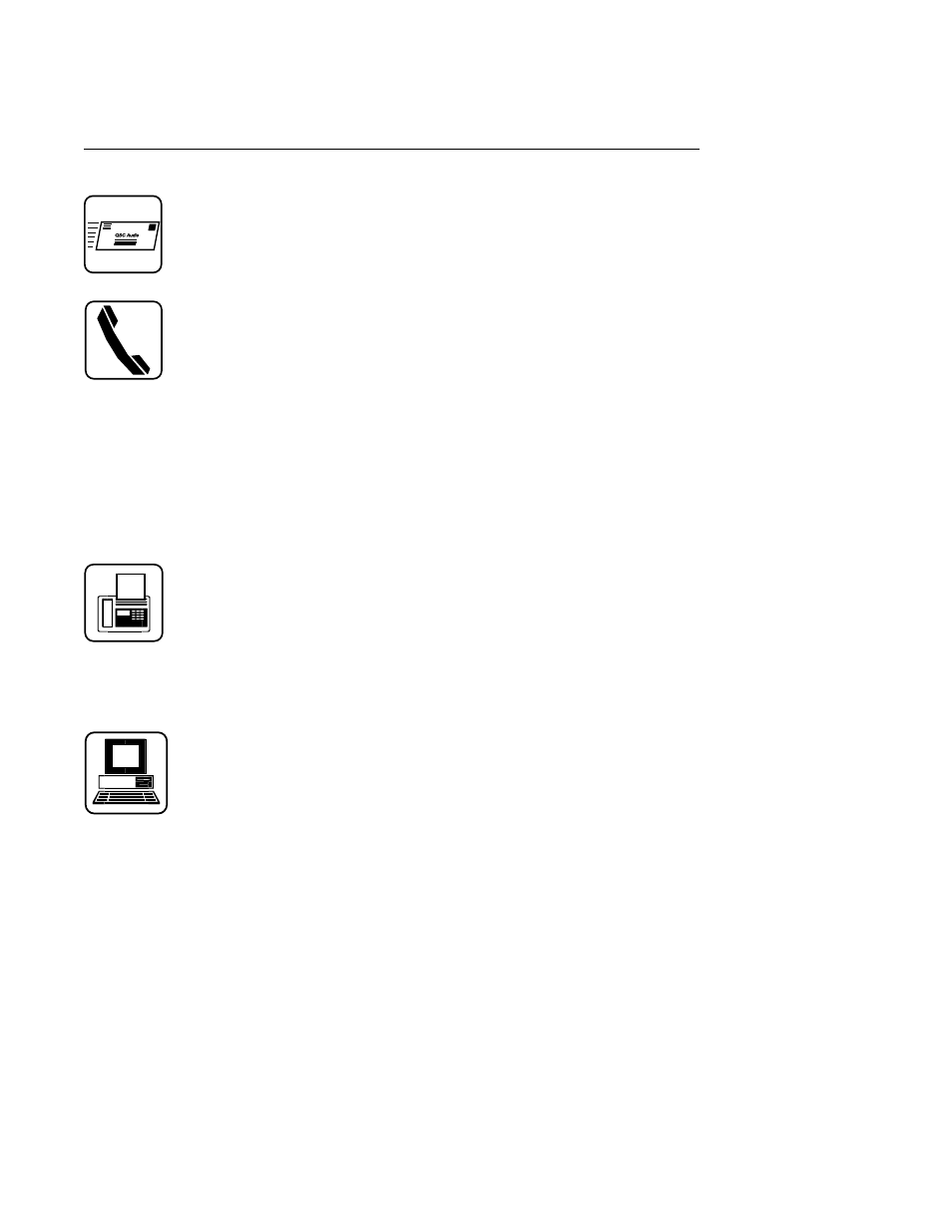 Xii. address & telephone information | QSC Audio CX Series User Manual | Page 31 / 32