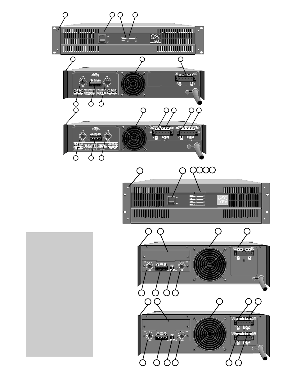 QSC Audio CX Series User Manual | Page 6 / 32