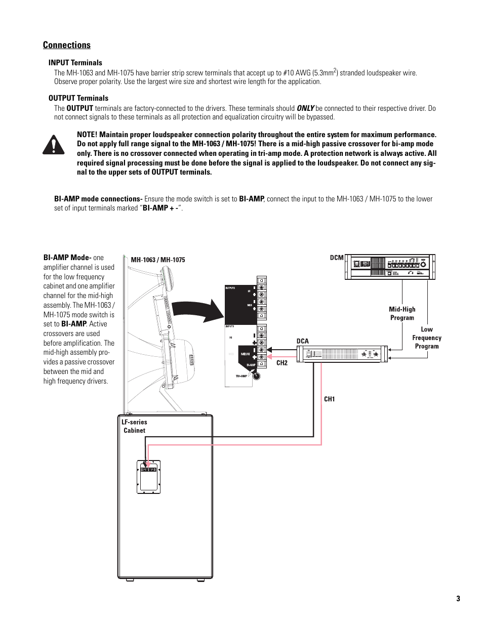 QSC Audio MH-1075 User Manual | Page 3 / 8