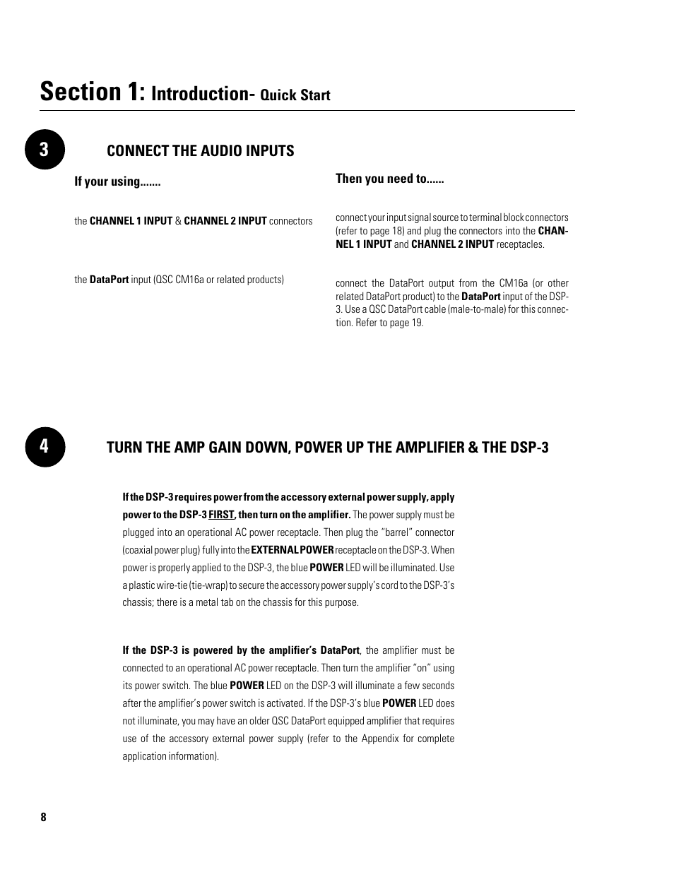 Introduction | QSC Audio DSP-3 User Manual | Page 8 / 36