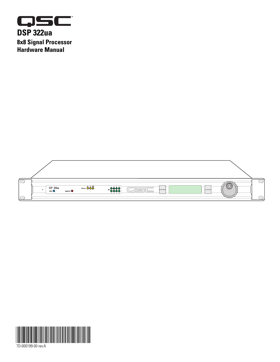 QSC Audio DSP 322UA User Manual | 20 pages