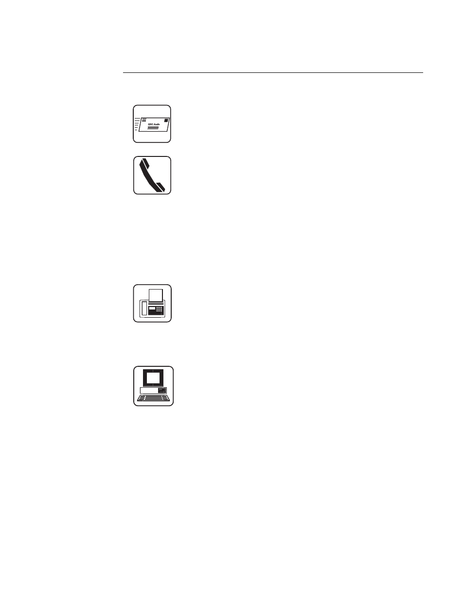 Ix. address & telephone information | QSC Audio RAVE 80 User Manual | Page 26 / 28