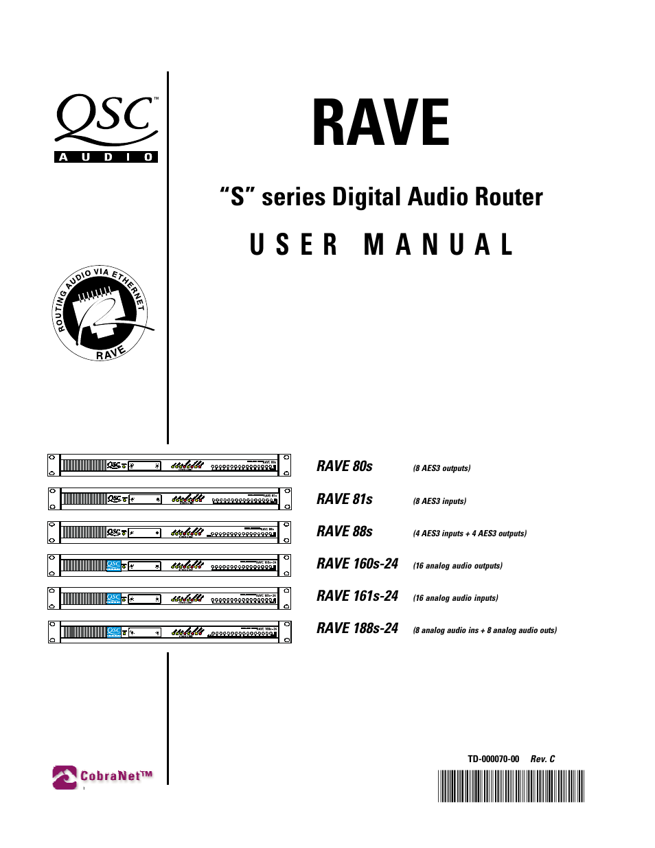 QSC Audio S series User Manual | 36 pages