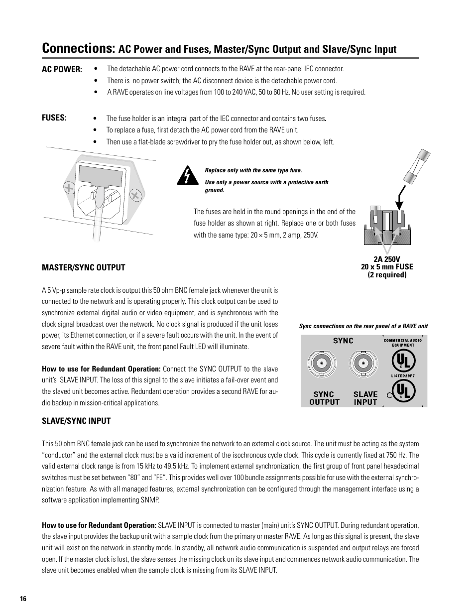 Connections | QSC Audio S series User Manual | Page 16 / 36